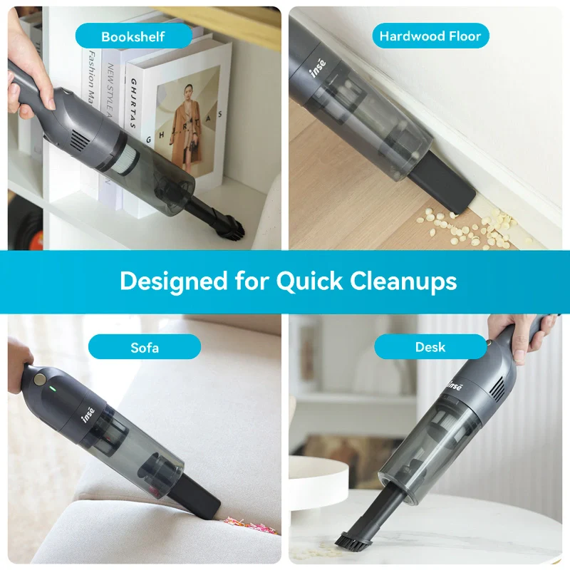 INSE H1 Handheld Vacuum Cordless Ultra-Lightweight Mini Hand Vacuum for Car Home Office - Image 5