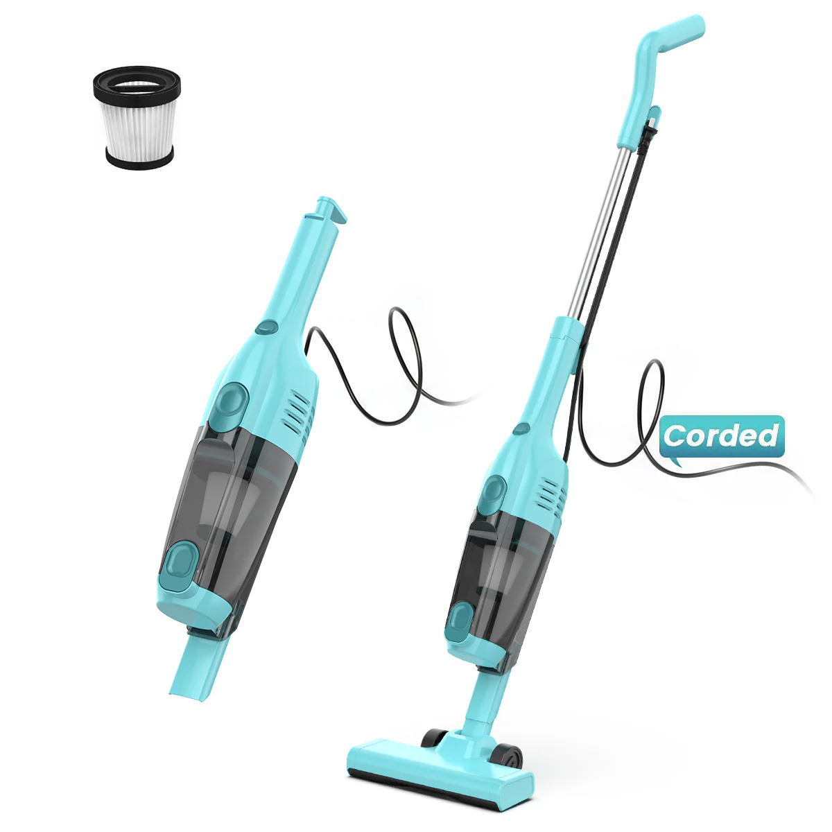 INSE R6X Corded Stick Vacuum Cleaner for Hard floors 15KPa Suction with 600W Motor - Image 13