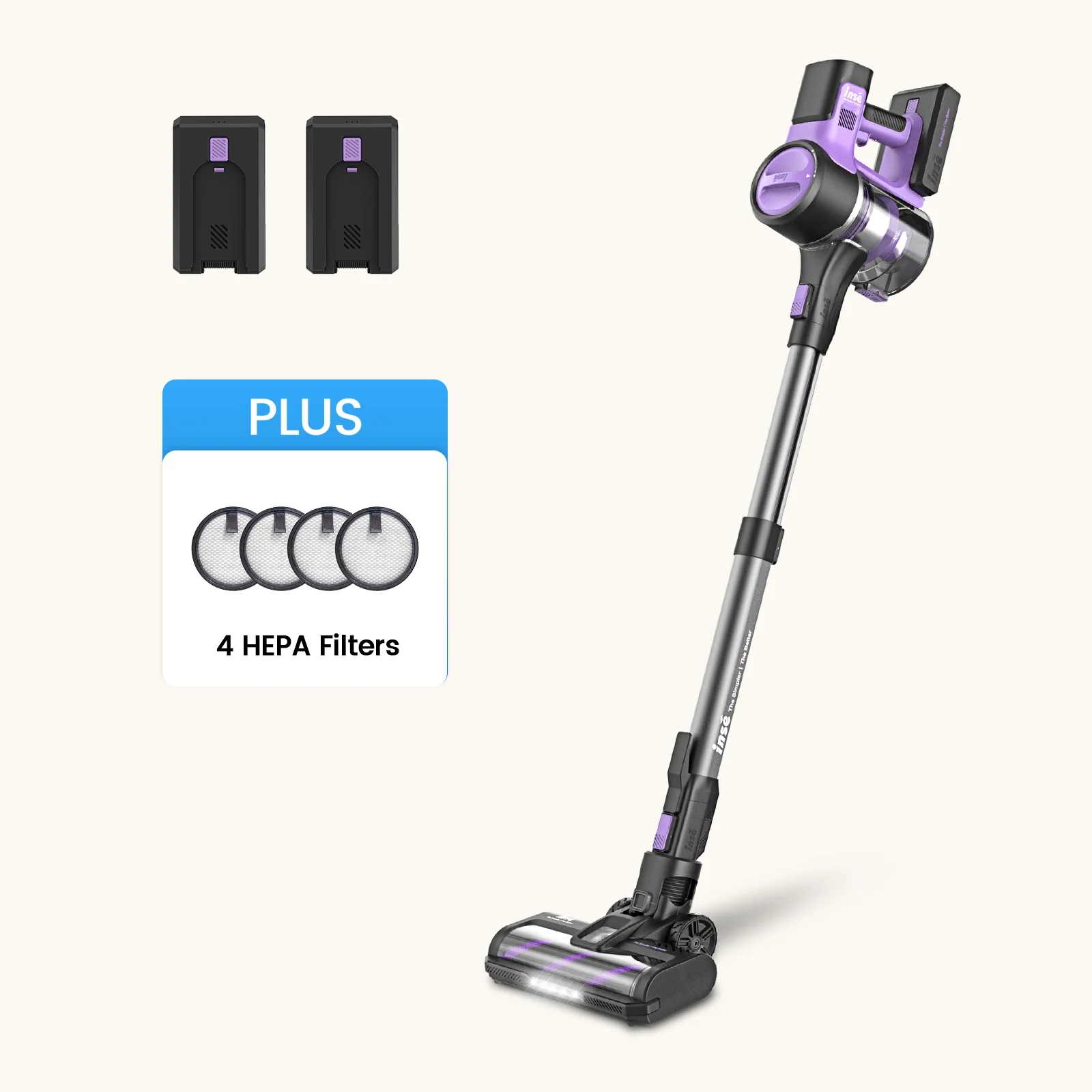 INSE S10 Cordless Vacuum For Pet Hair Power Saving with 26Kpa Powerful Suction - Image 11