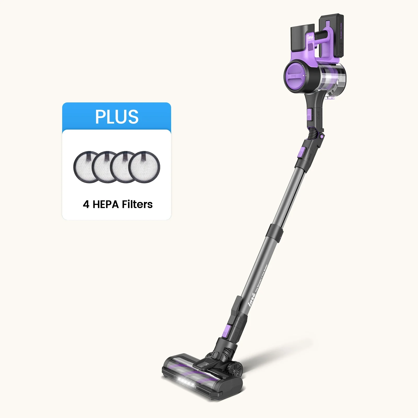 INSE S10 Cordless Vacuum For Pet Hair Power Saving with 26Kpa Powerful Suction - Image 9