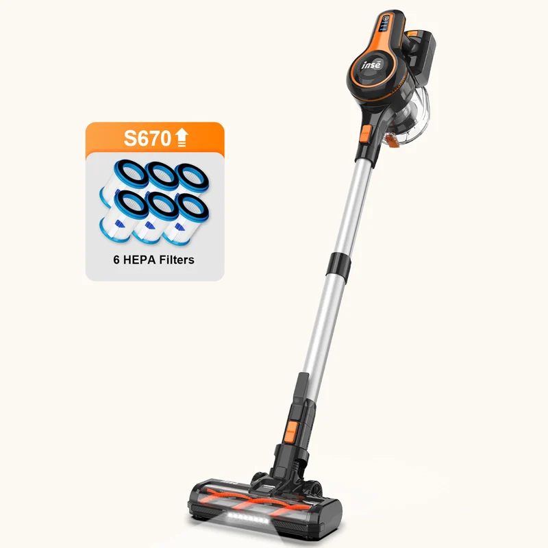INSE S670 Cordless Vacuum Cleaner 25kpa Powerful Suction 6 in 1 Multifunction - Image 10