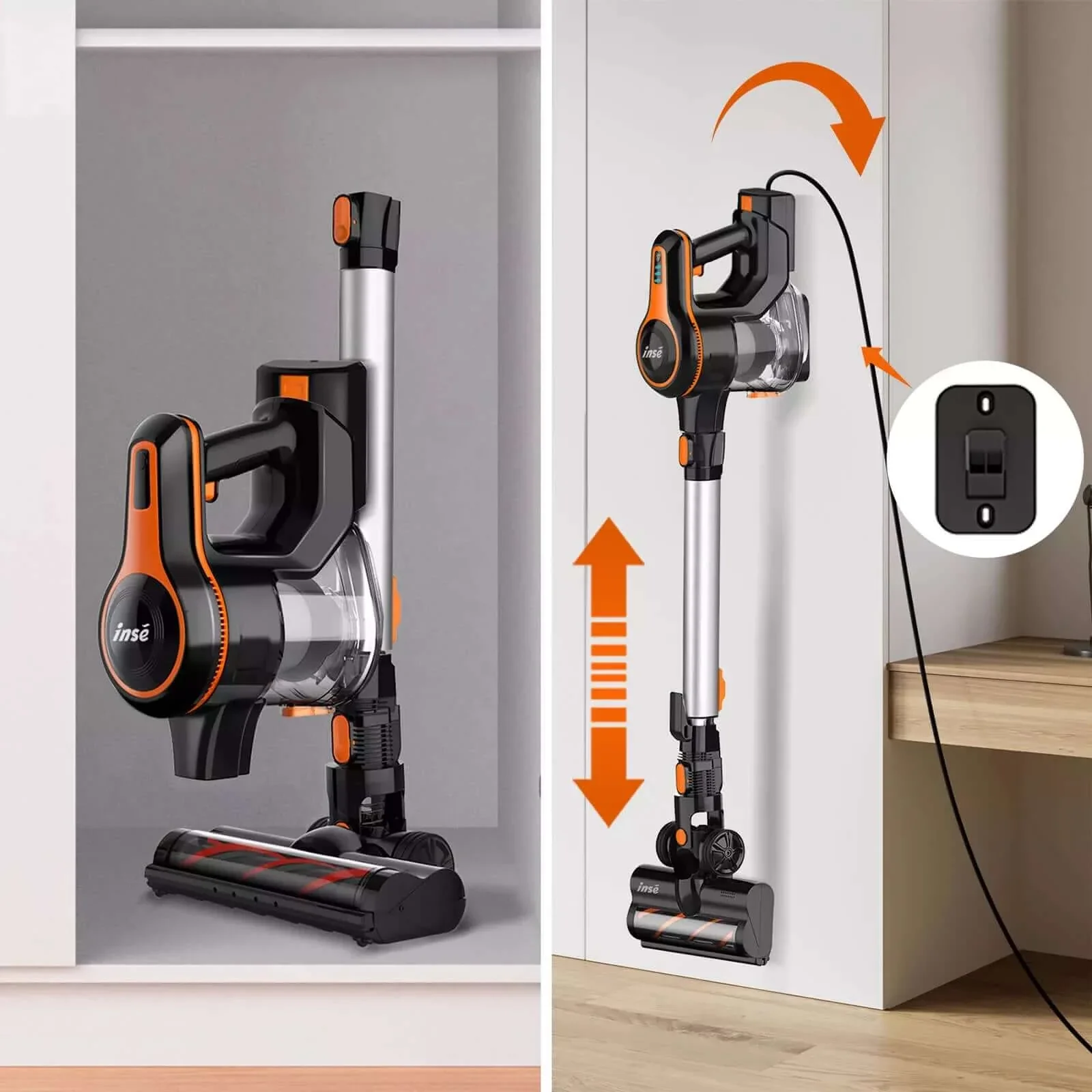 INSE S670 Cordless Vacuum Cleaner 25kpa Powerful Suction 6 in 1 Multifunction - Image 7