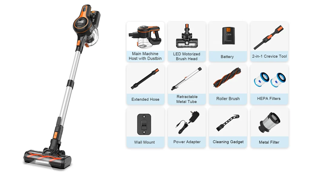 INSE S670 Cordless Vacuum Cleaner 25kpa Powerful Suction 6 in 1 Multifunction - Image 8