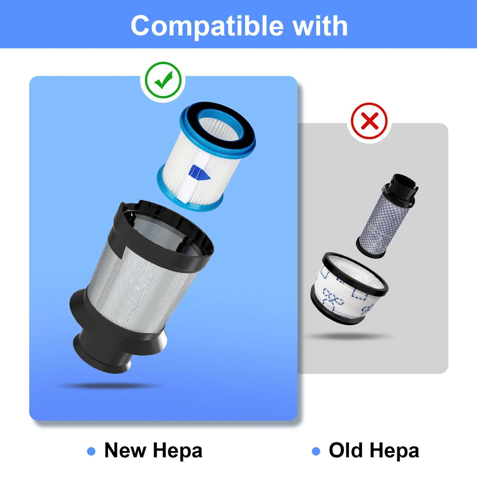 INSE S610/S62/S63/S670 Cordless Vacuum Filters - Updated - Image 4