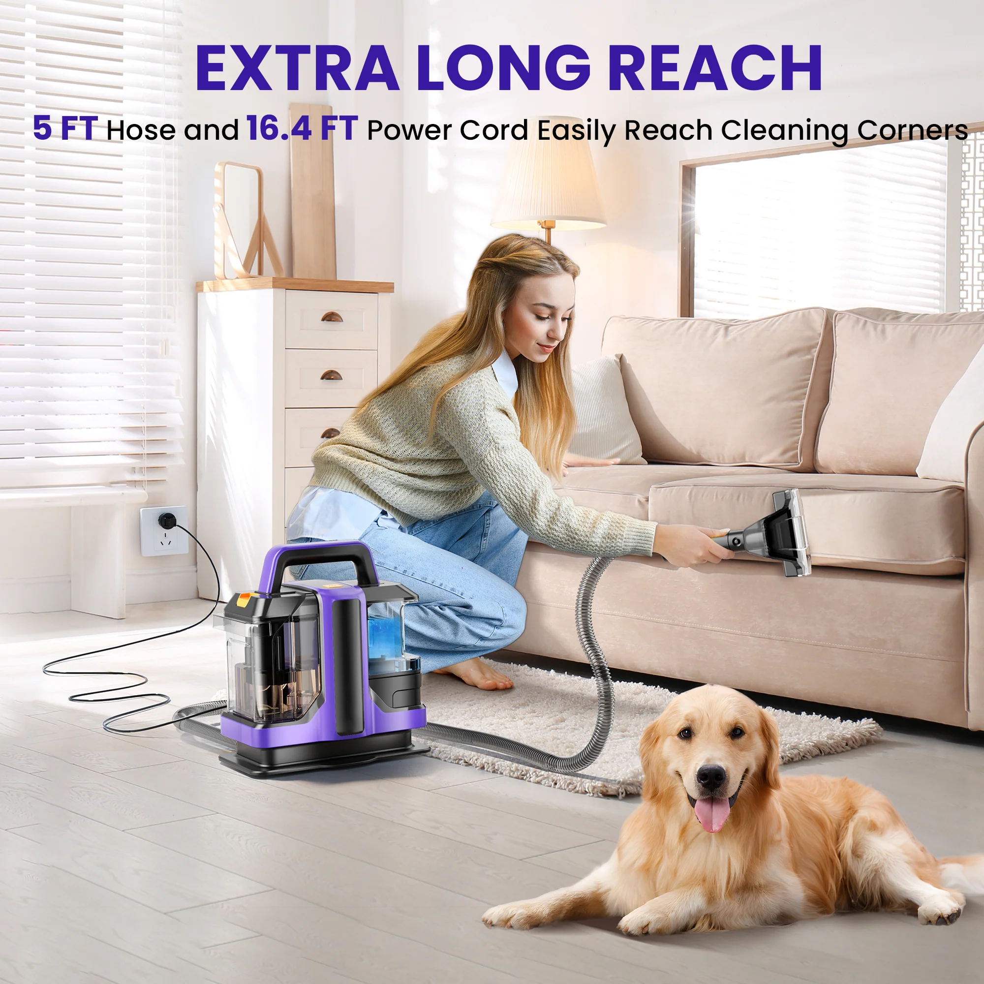 INSE Upholstery Carpet Cleaner Includes 8.5oz Deep Clean Pro Formula, C7 - Image 4