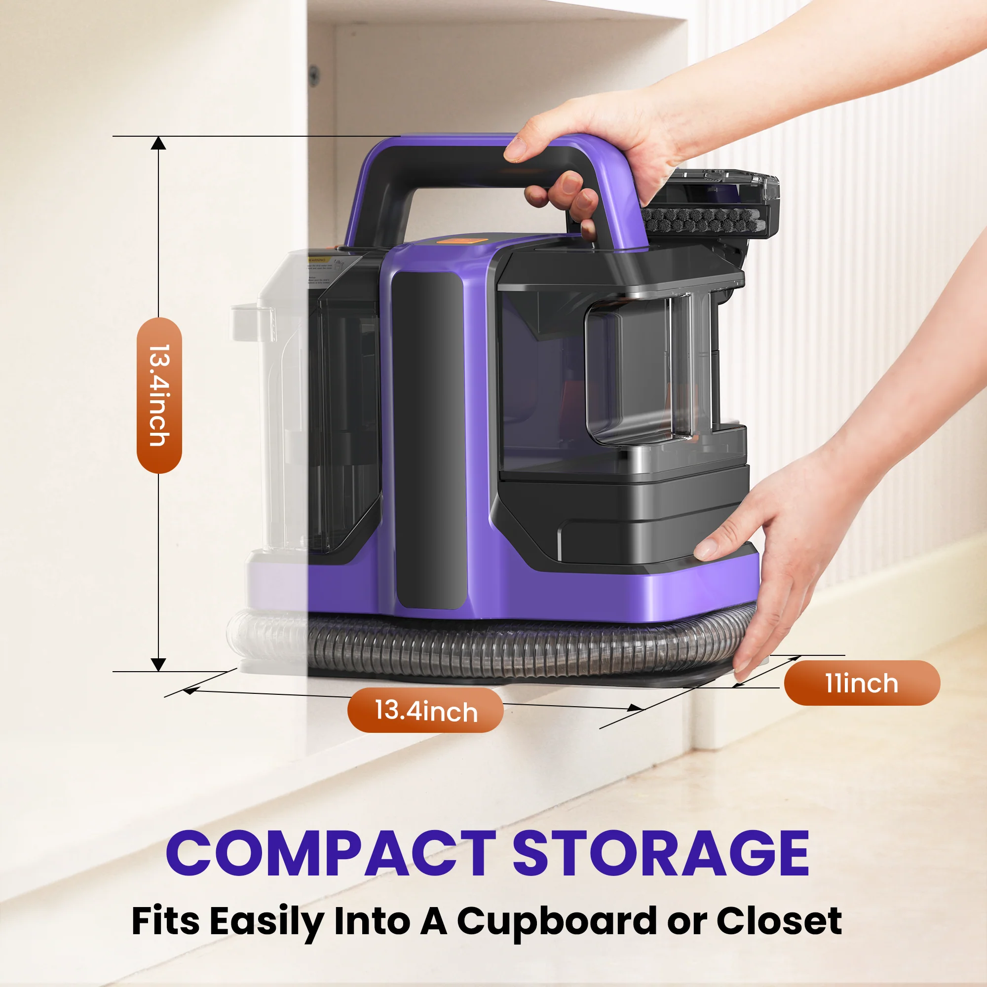 INSE Upholstery Carpet Cleaner Includes 8.5oz Deep Clean Pro Formula, C7 - Image 7