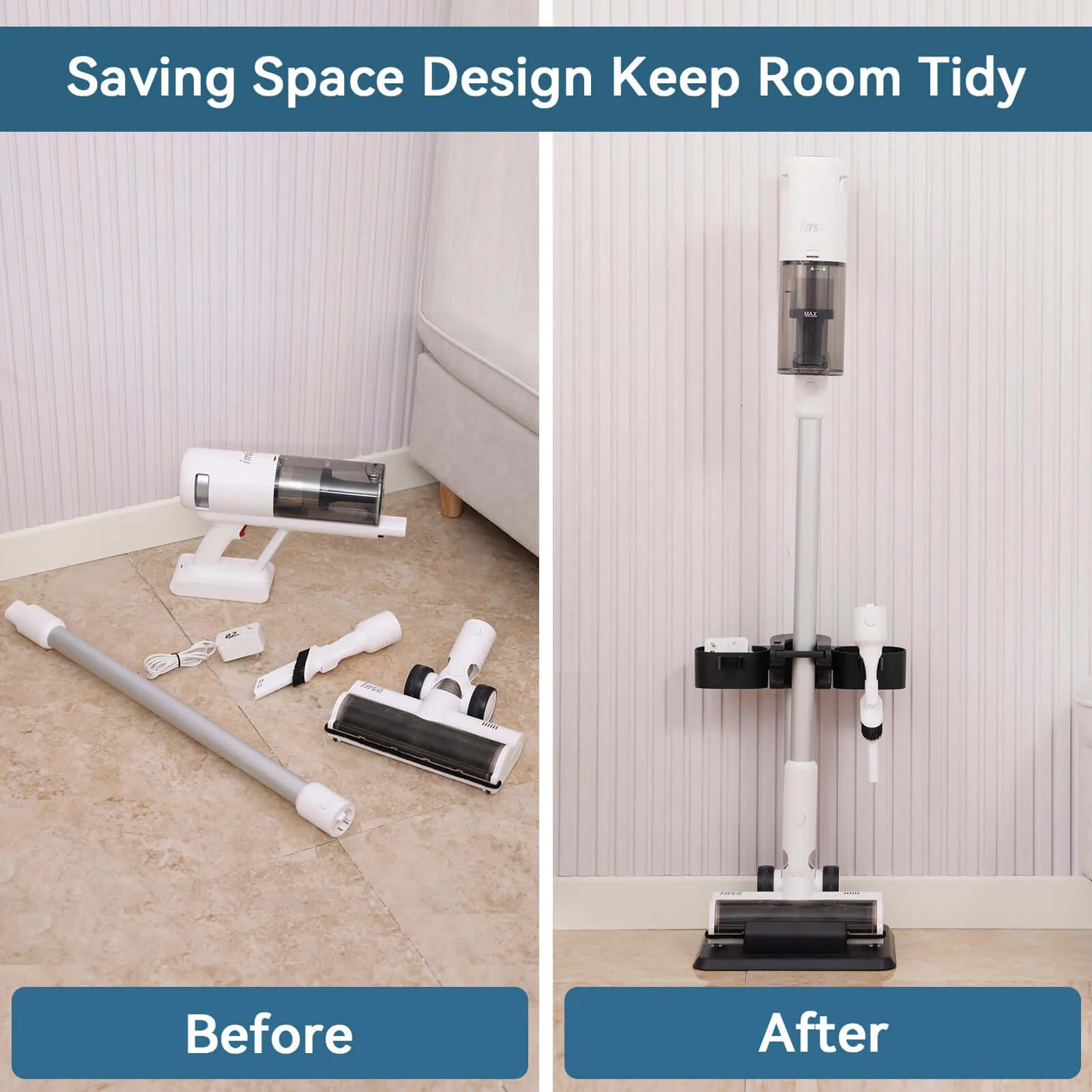 INSE Vacuum Stand for Cordless Vacuums - Image 6