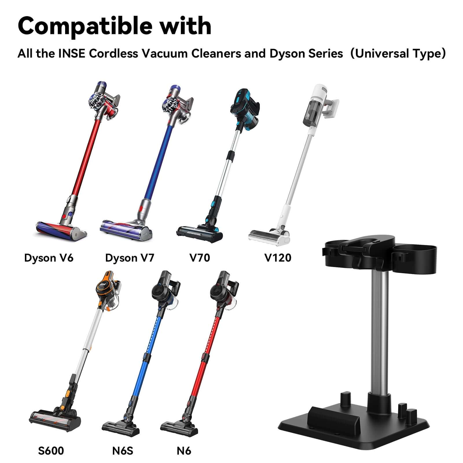 INSE Vacuum Stand for Cordless Vacuums - Image 8