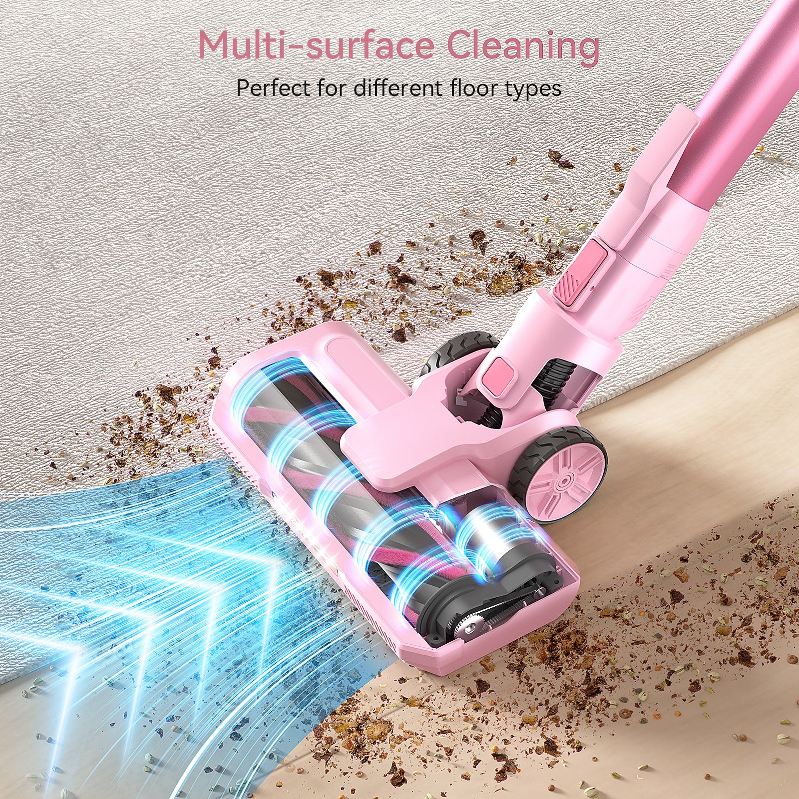 S11 PRO Cordless Vacuum Cleaner, with 30Kpa 350W Suction, Max 50 Min Runtime for Hard Floor Pet Hair - Image 4