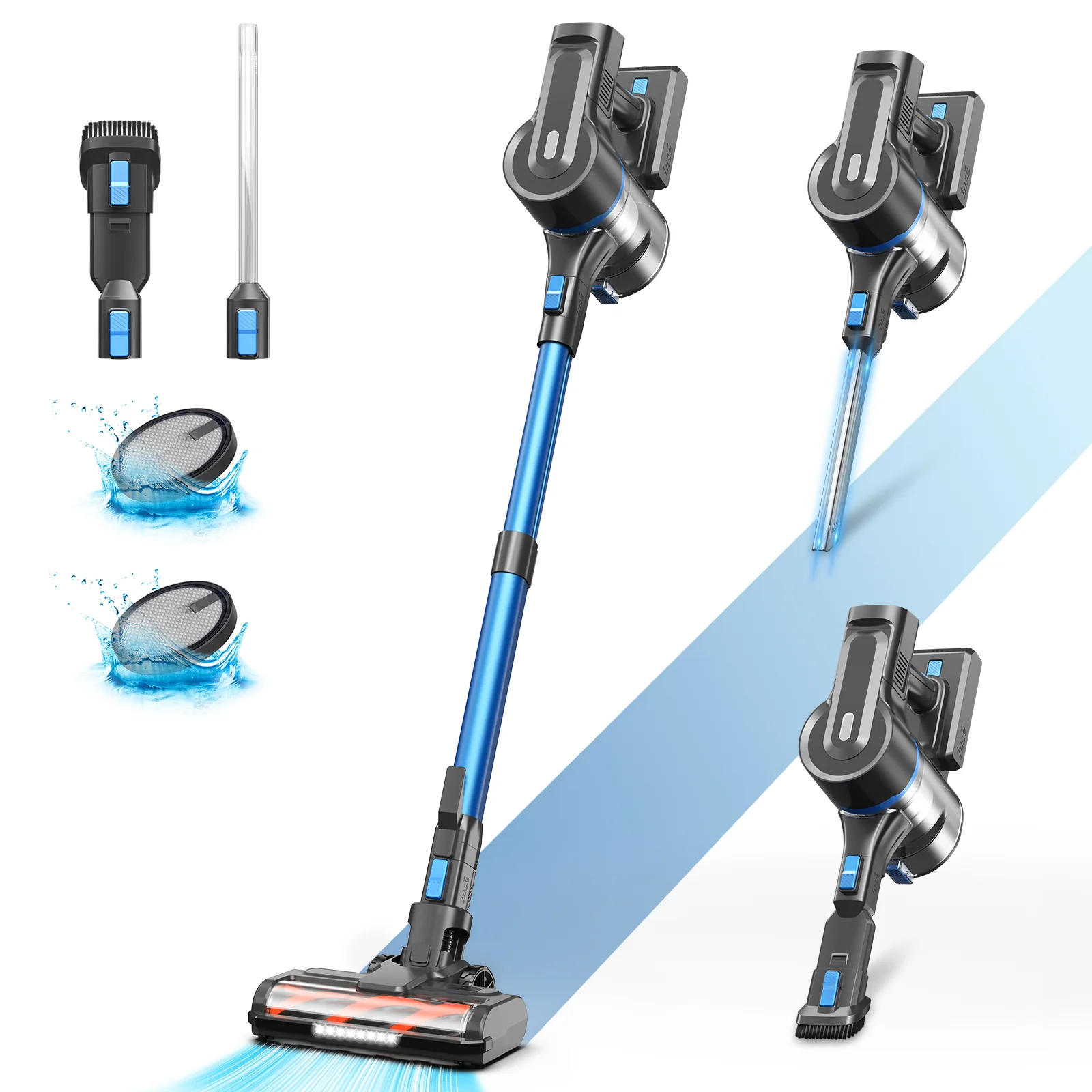 S11 PRO Cordless Vacuum Cleaner, with 30Kpa 350W Suction, Max 50 Min Runtime for Hard Floor Pet Hair - Image 7