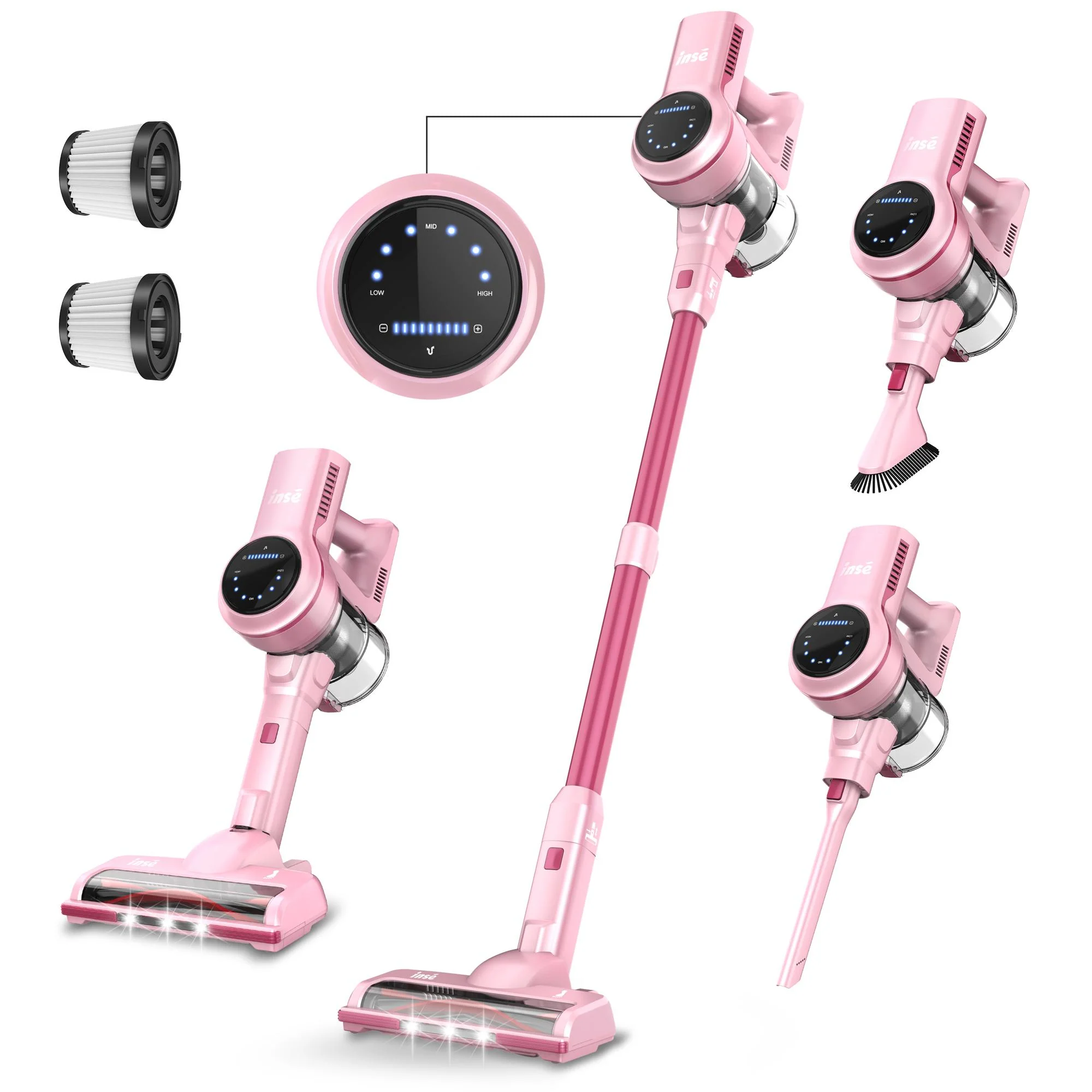 INSE S7P Cordless Stick Vacuum Rechargeable Vac For Hardfloor Carpet - Image 14