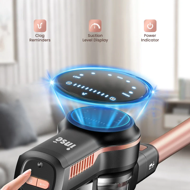 INSE S7P Cordless Stick Vacuum Rechargeable Vac For Hardfloor Carpet - Image 3