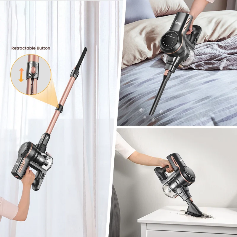 INSE S7P Cordless Stick Vacuum Rechargeable Vac For Hardfloor Carpet - Image 6