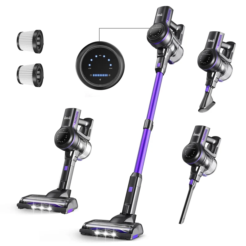 INSE S7P Cordless Stick Vacuum Rechargeable Vac For Hardfloor Carpet - Image 9