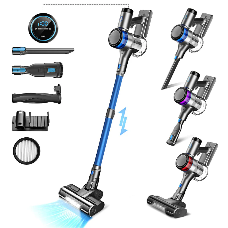 INSE S9X Cordless Stick Vacuum 30Kpa For Carpets With Smart Induction and LED Screen - Image 10