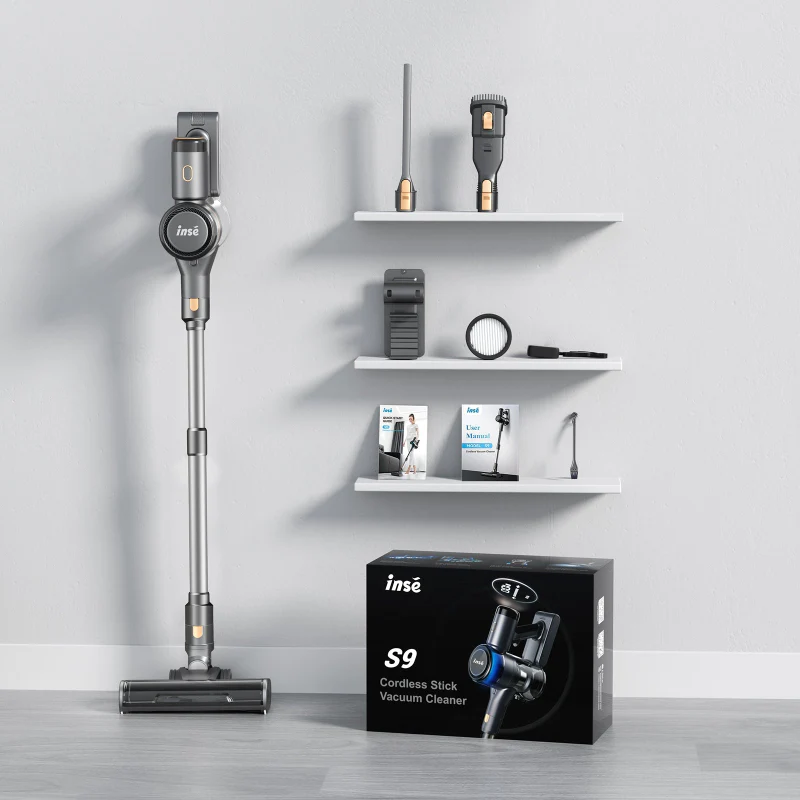 INSE S9X Cordless Stick Vacuum 30Kpa For Carpets With Smart Induction and LED Screen - Image 7