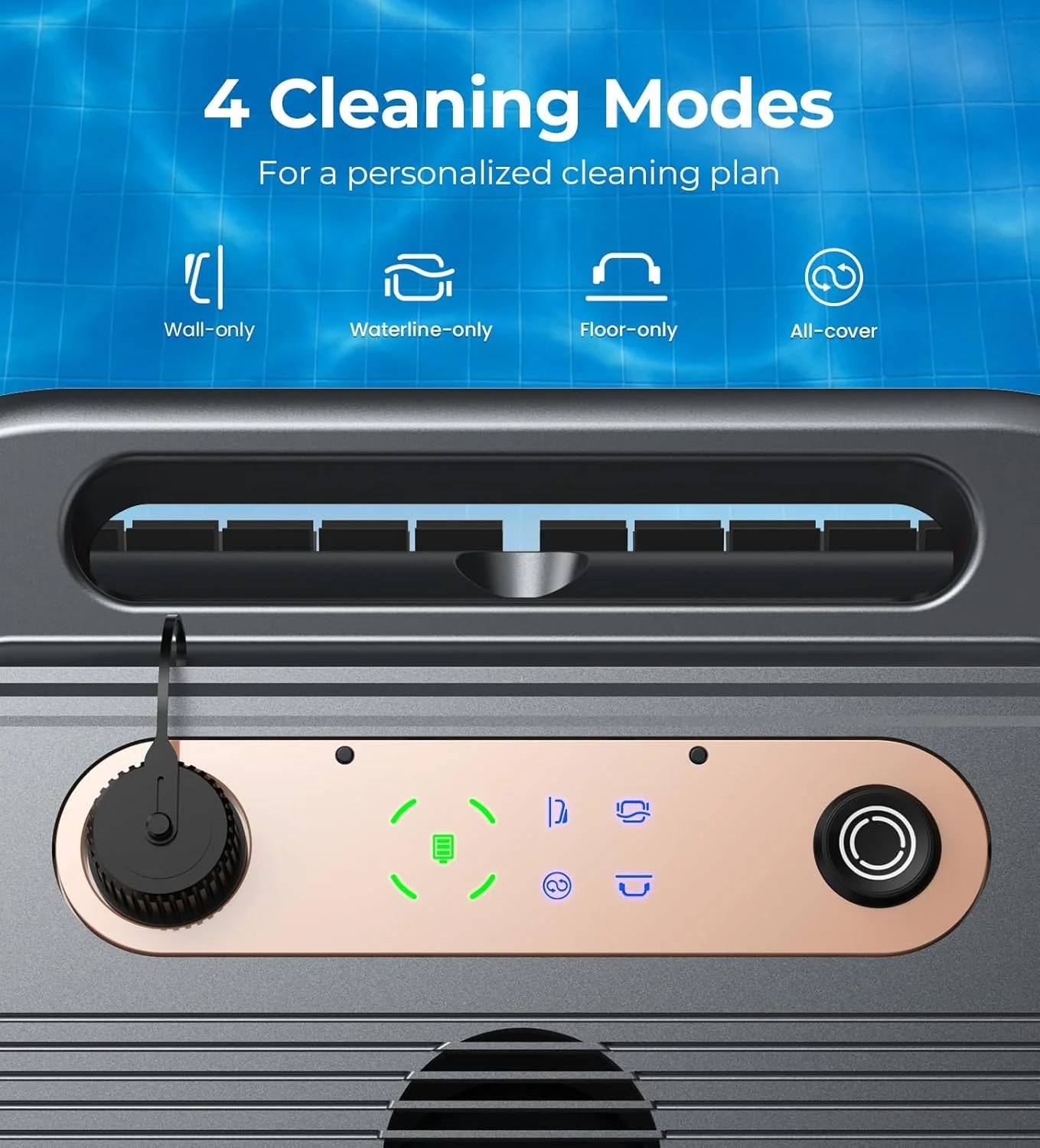 U8 Cordless Robotic Pool Cleaner for Walls & Waterline, Automatically Climbs & Cleans, No Hand-Scrubbing, Auto-Docking, 150min Runtime Pool Vacuum Robot for Inground Pools up to 2600 Sq.ft - Image 7