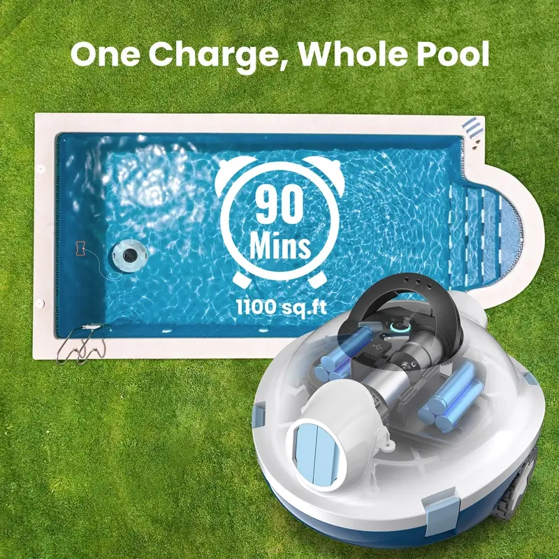 INSE Y10 Cordless Pool Vacuum Robot For Above Ground Pool / Inground Pool - Image 4