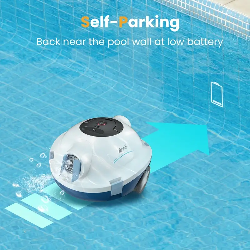 INSE Y10 Cordless Pool Vacuum Robot For Above Ground Pool / Inground Pool - Image 6